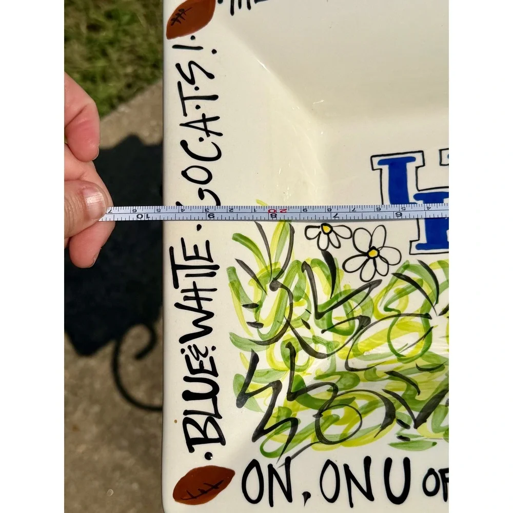 University of Kentucky Wildcats Magnolia Lane T Cabells Too Square Ceramic Bowl